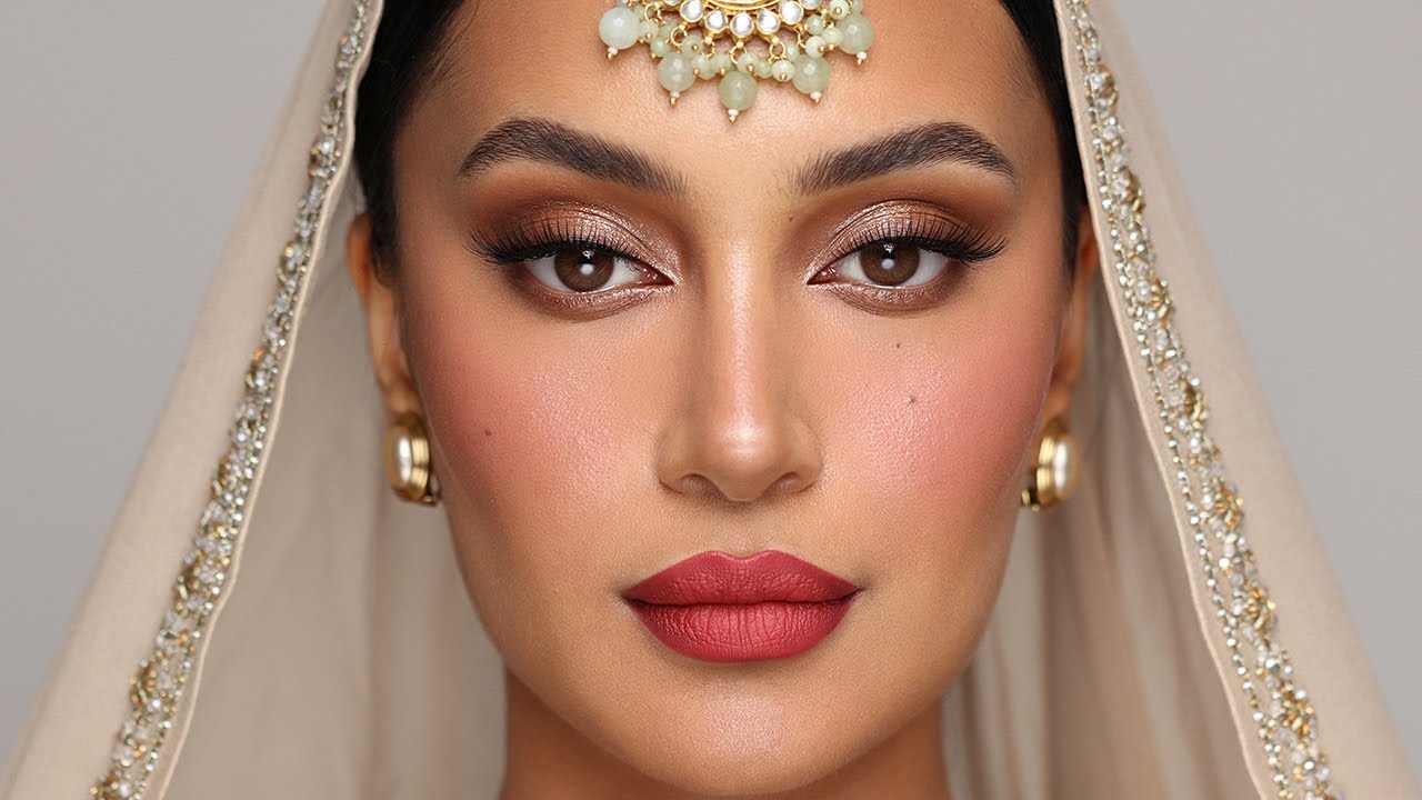HD and airbrush makeup closeup detail